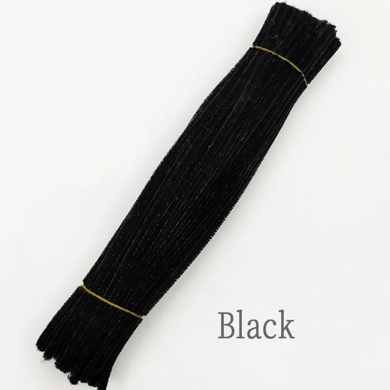 Chenille Stem Plush Stick Kids DIY Creative Toy Chenille Sticks Cleaners Kindergarten Educational Handmade Material Plush Strips