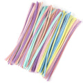 100pcs Chenille Stems Toys DIY Strips Twist Bar Anvil Wire Craft Pipe Creative Hobby Children Plush Stick Chenille Sticks