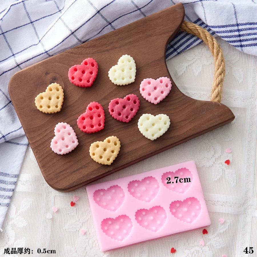 VERIDIAN Waffle Biscuit Silicone Molds Bunny Bear Chocolate Fondant Cake Mold Baking Accessories Cake Decoration Accessories