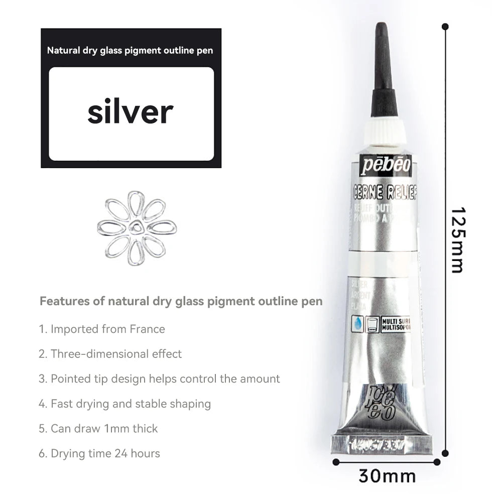 Creative 20ml Acrylic Paints Rich Color Waterproof Glass Pigments Tube For Painting Supplies Artist Drawing Art DIY Crafts