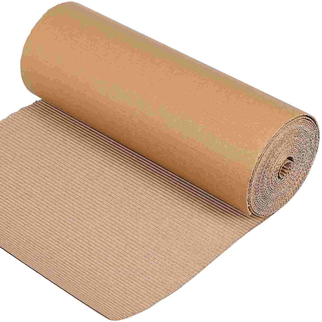 12 Single Sided Beige Kraft Paper Corrugated Cardboard Roll Wrapping Materials Gift Boxes Diy Sheets Mailing Inserts Packaging