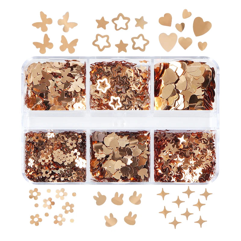 Plum Flower Glitter Epoxy Resin Filling Hollow Out Flowers Resin Sequins For Card Making Macaroon Flakes Scrapbooking DIY Crafts