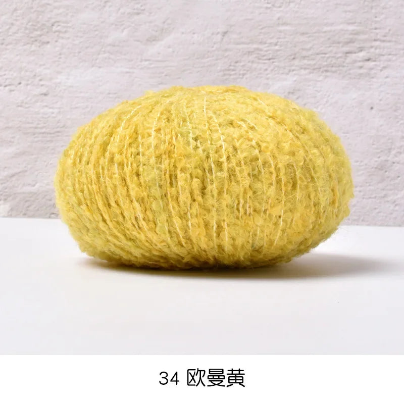 50g/roll Velvet Yarn Soft Cotton Knitting Crochet Dyed Yarn DIY Hand-woven Wool Crochet Sweater Hat Dolls 200M