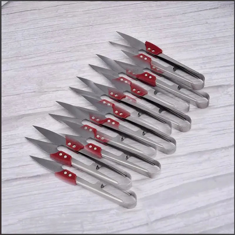 Stainless Steel Yarn Shears Cutting Sewing Scissors Shears Cross Stitch Scissors Embroidery Scissor U Thread Scissors for Fabric