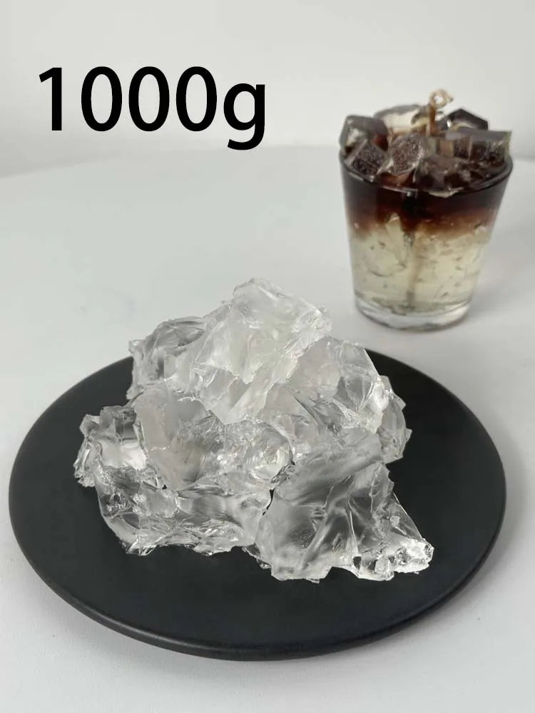 100g/500g/1000g Transparent Crystal Jelly Wax DIY Handmade Candle Making Supplies Smokeless Scented Wax Material Craft Gifts
