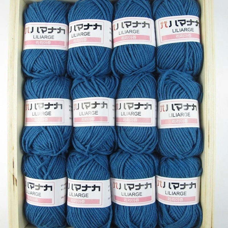 12PCS 300g Milk Yarn Handmade Coarse DIY Weaving Yarn Ball For Sweater Hat Scarve And Other Clothing Soft Crochet Knitting Yarn