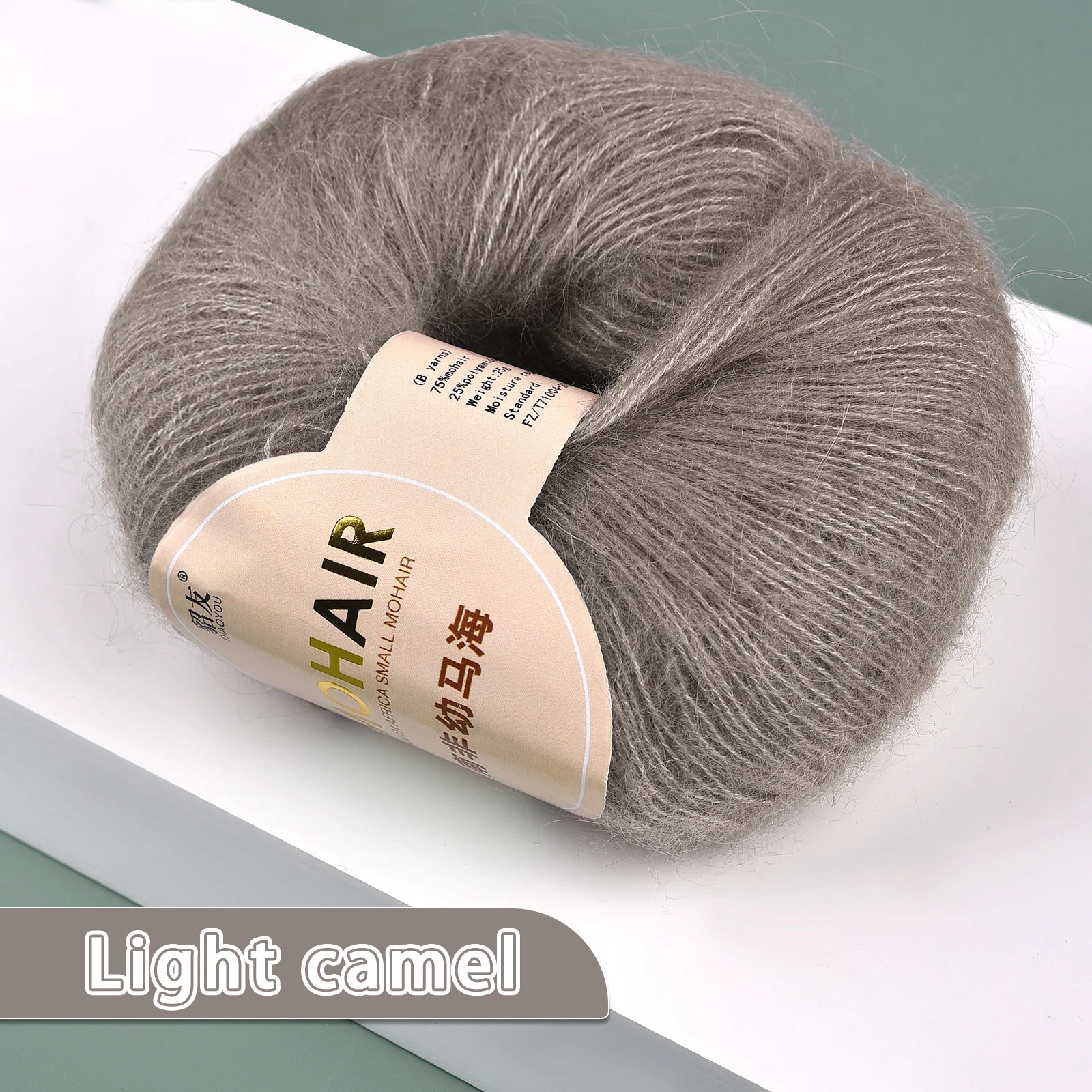 25g/Roll Soft Wool Knitting Cashmere Long Thin Yarn Roll Mohair Yarn DIY Hand Crochet Soft Mohair Cashmere Wool Knitting Yarn