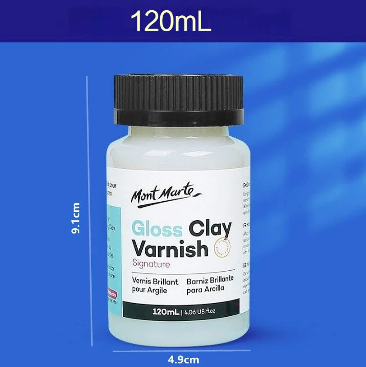 10/60/120ml Clay Varnish Waterproof Varnish Gloss Clay Air Dry for Stone Polishing Acrylic Paint Oil Handmade Diy Pottery Glossy