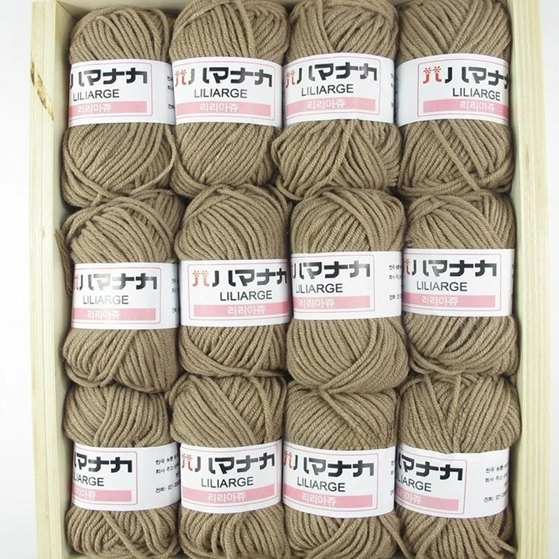 12PCS 300g Milk Yarn Handmade Coarse DIY Weaving Yarn Ball For Sweater Hat Scarve And Other Clothing Soft Crochet Knitting Yarn
