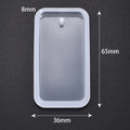 Resin Keychain Pendant Mold Square Irregular Shape Rectangular Hanging Silicone Mould Jewelry DIY Hand Crafts Gifts Decoration