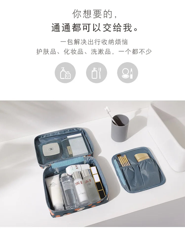 Portable Needlework Storage Bag Mesh Divider Pouch Yarn Knitting Tools Organizer Cases Storage DIY Apparel Travel Wash Bag