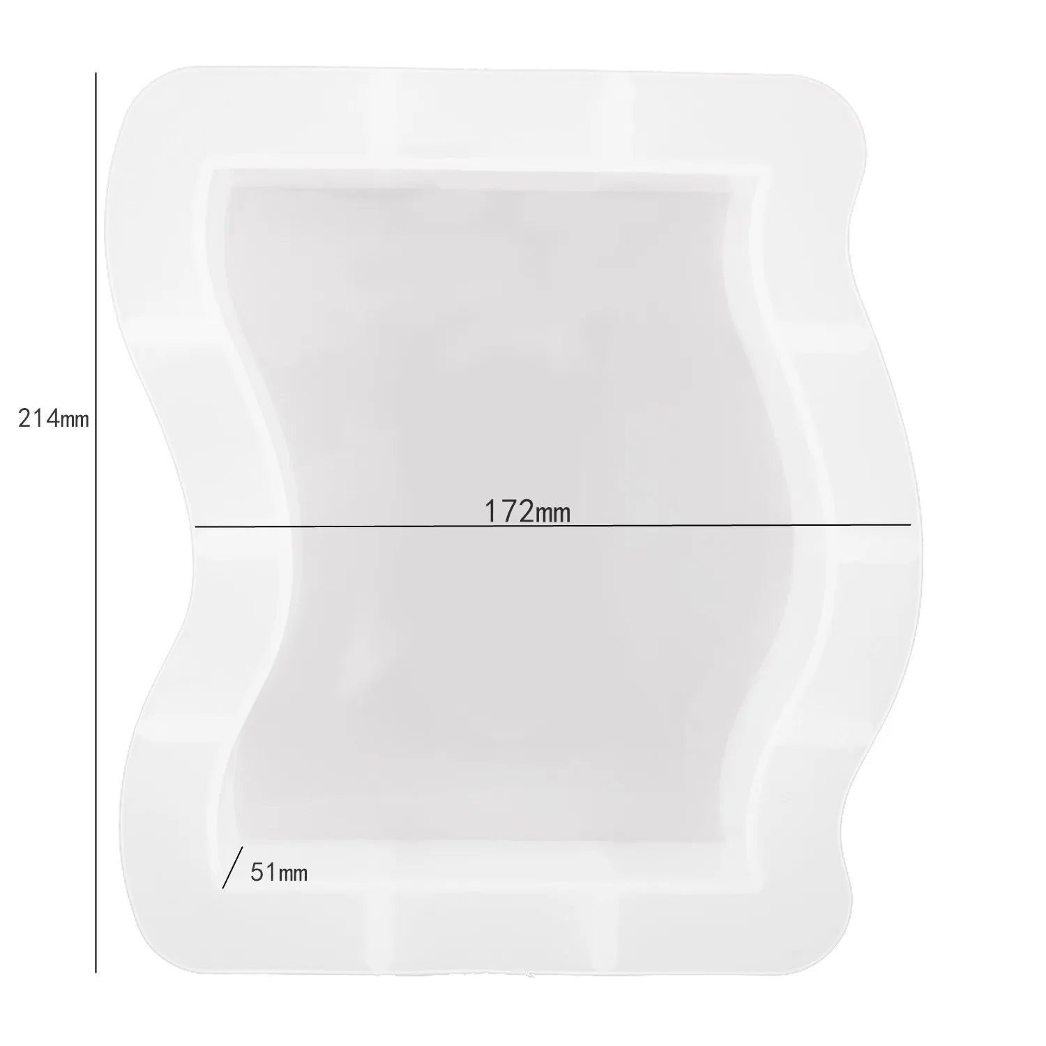 DIY Crystal Silicone Resin Mold Geometry Large Cube Heart Shaped Round Rectangular Mirror Silicone Mold For Resin Casting Making
