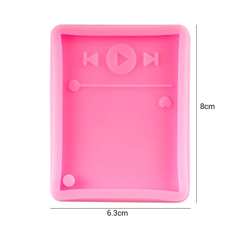 Dog Paw Print Resin Molds Heart Shape Keychain Casting Silicone Molds for Key Chain Pendant Making Epoxy Resin Craft Jewelry DIY