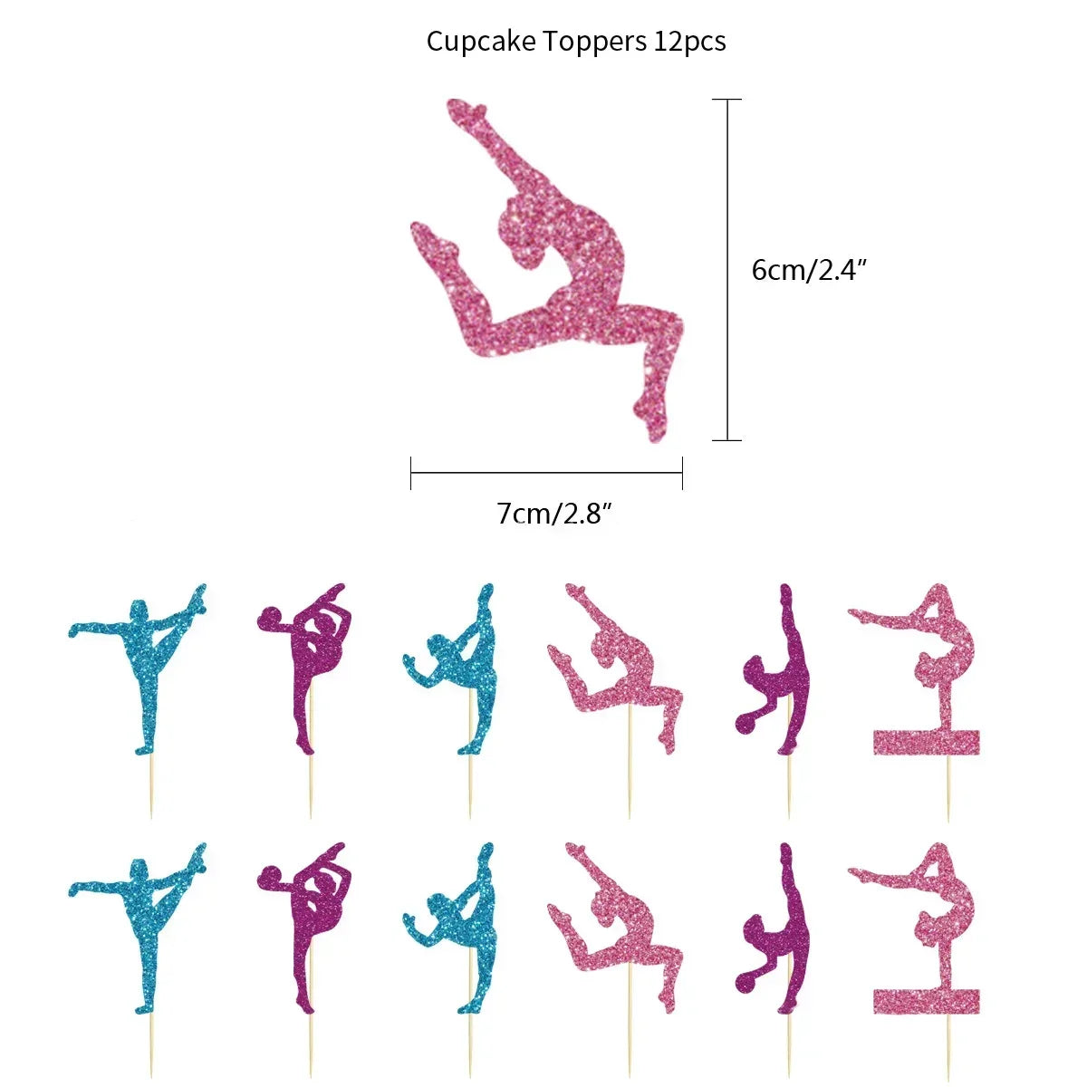 Rhythmic Gymnastics Balloons Dance Gymnastics Balloons for Dance Game Sports Theme Baby Shower Birthday Party Decorations