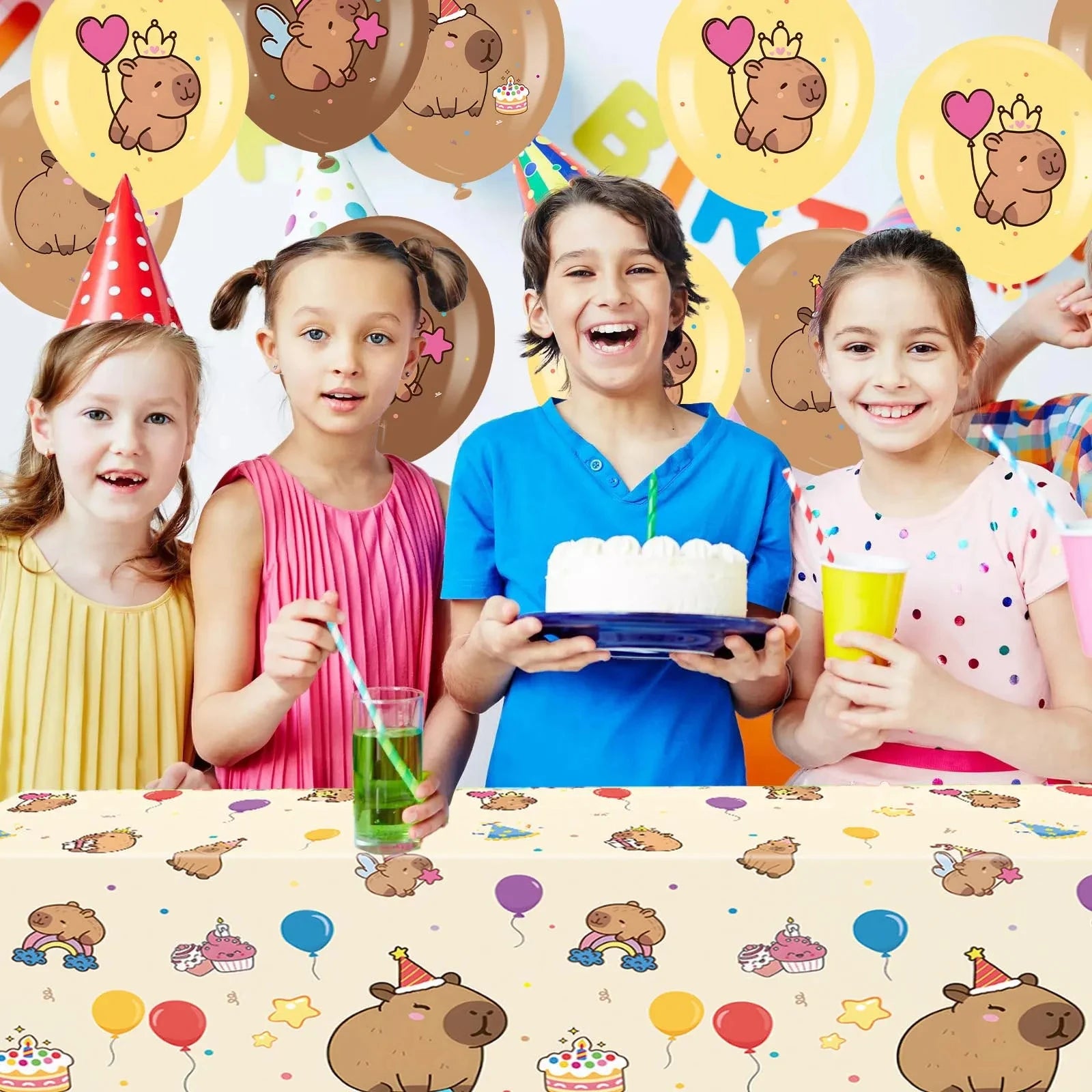 Capybara Latex Balloons 12Inch Cute Capybara Ballons For Kids Birthday, Baby Shower, Capybara Theme Party Decorations