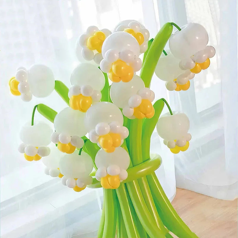 10Pcs Long latex balloons can be used as styling balloons, magic balloons, woven balloons, daily festival decoration props