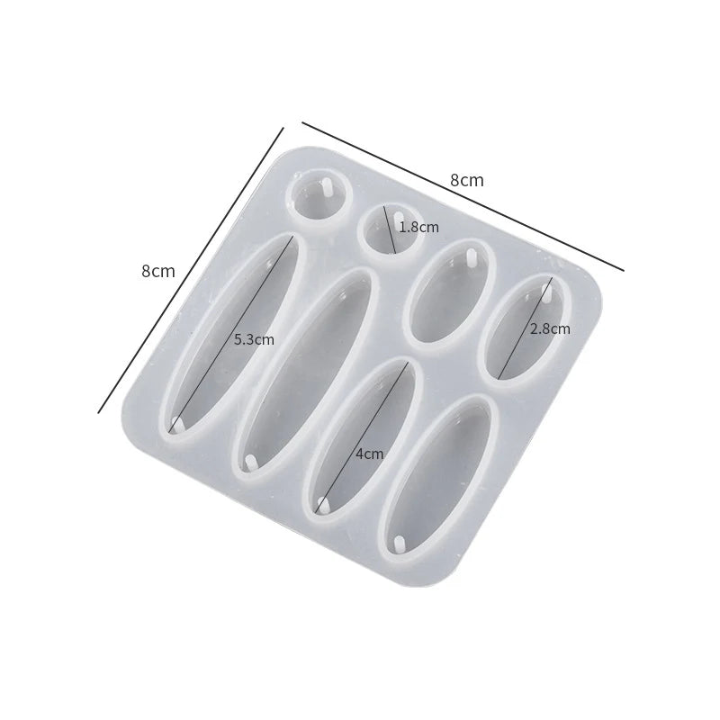 Geometric Earring Pendant Silicone Mold For Epoxy Resin DIY Earring Keychain Necklace Charms Resin Silicone Mold Jewelry Making