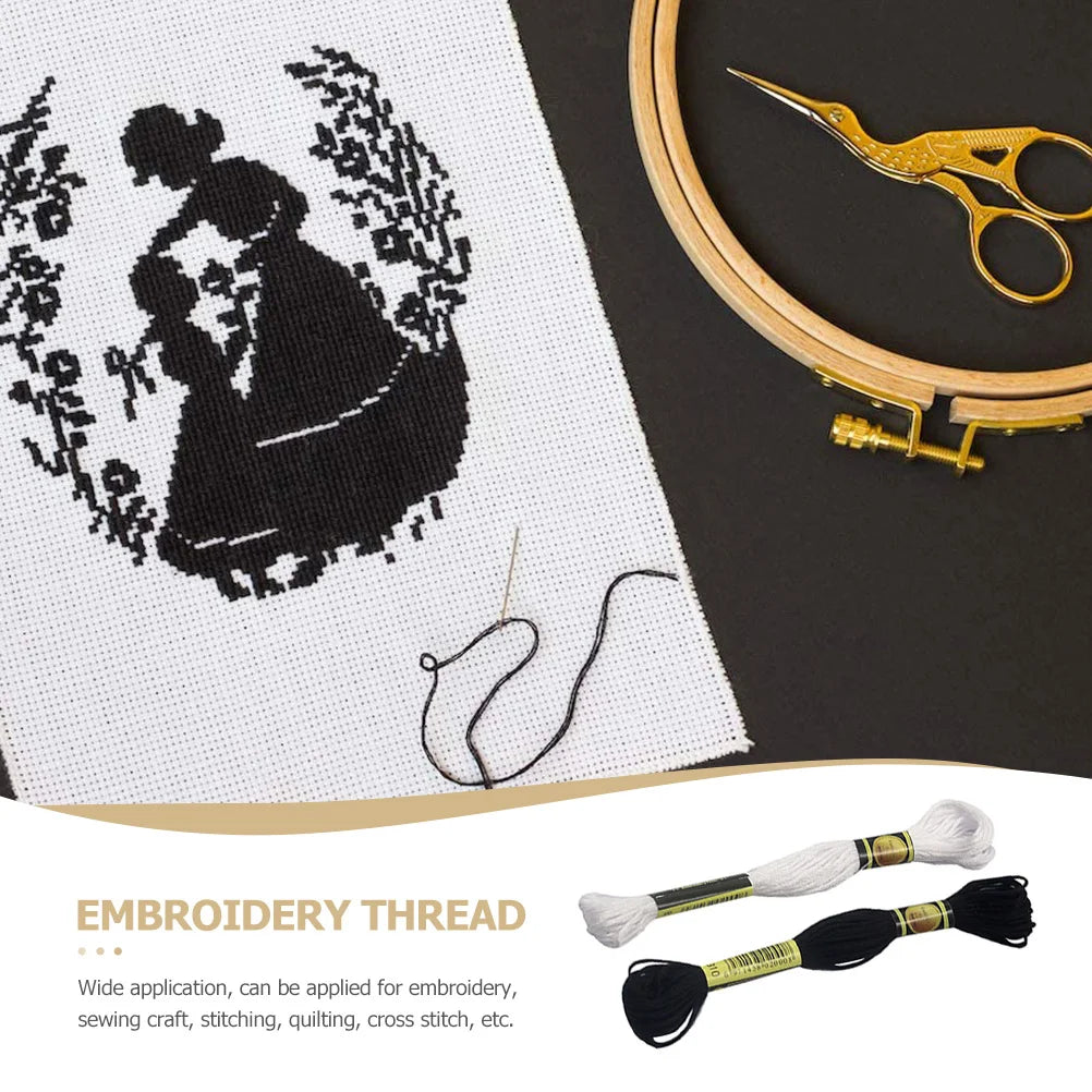 24Pcs Embroidery Thread Perfect for Embroidery Sewing Craft Quilting Cross Stitch Daily Use Portable Sewing Supply Cuttable