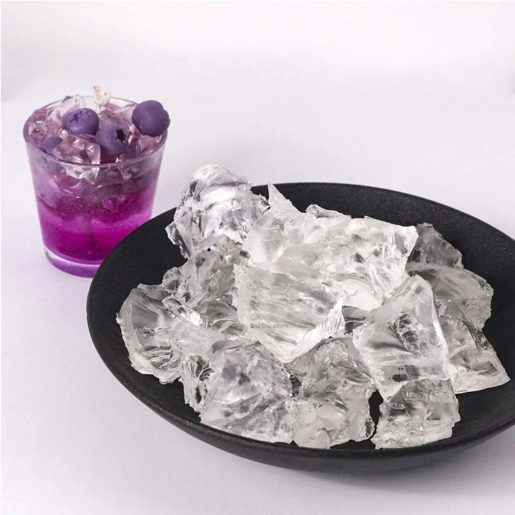 100g/500g/1000g Transparent Crystal Jelly Wax DIY Handmade Candle Making Supplies Smokeless Scented Wax Material Craft Gifts