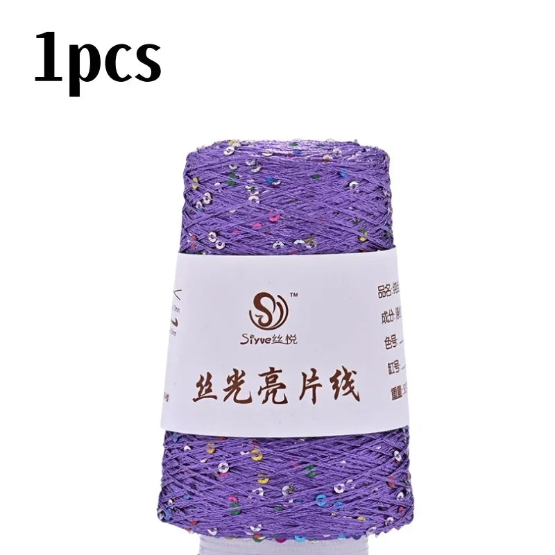 150 Colour 700M 100g special Sequin yarn DIY garment accessories Rag doll Knitting yarn