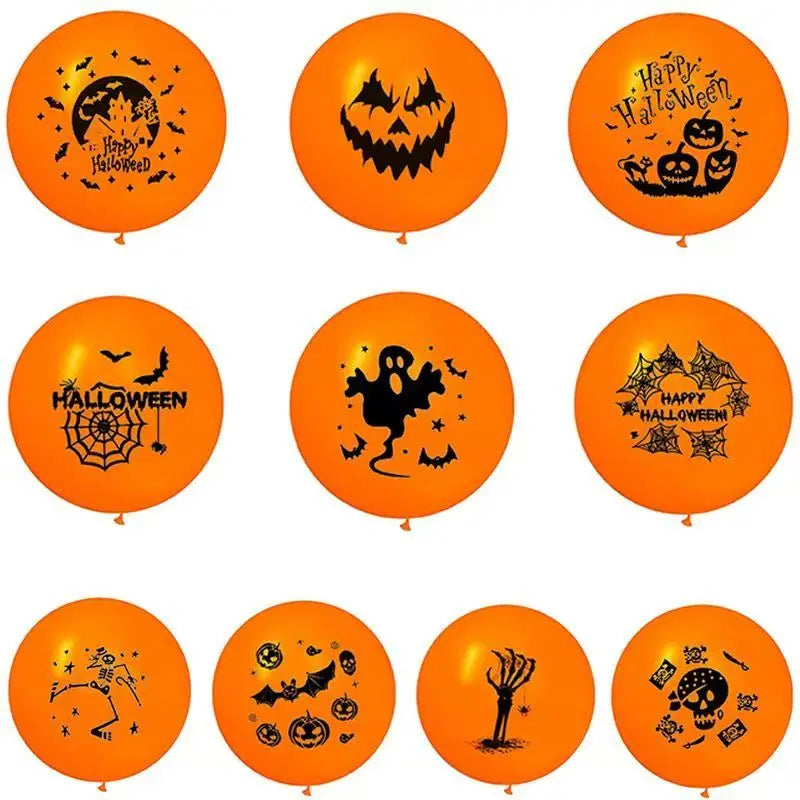 Halloween Latex Balloons  Scary Ghost Pumpkin Horror Party Decorations for Halloween Party Supplies, Bar, Festival, Birthday