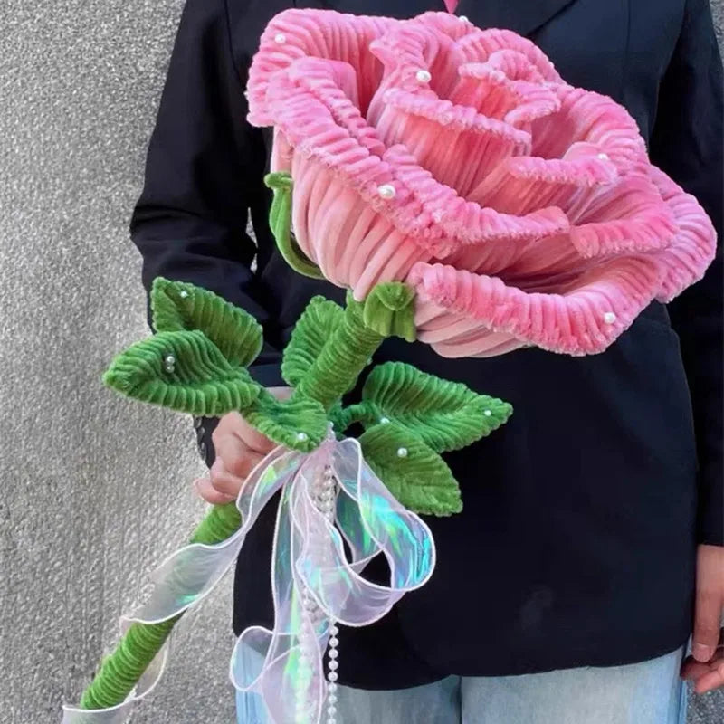 100Pcs Colorful Chenille Stems Pipe Cleaners Plush Tinsel Stem Wired Twist Sticks DIY Hair Flowers Kids Toys Handmade Craft Gift