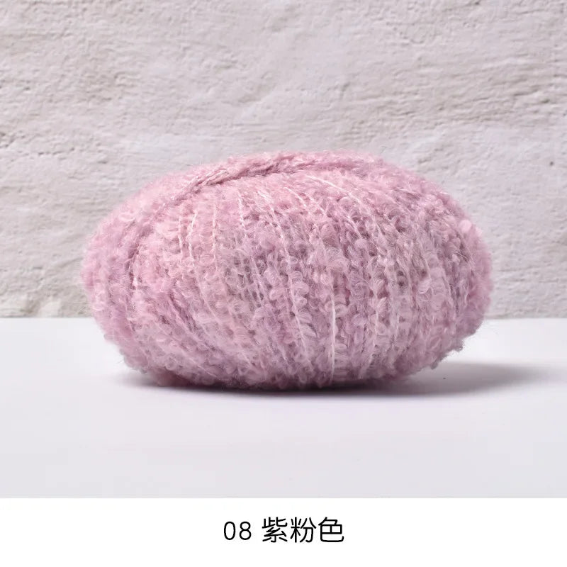 50g/roll Velvet Yarn Soft Cotton Knitting Crochet Dyed Yarn DIY Hand-woven Wool Crochet Sweater Hat Dolls 200M
