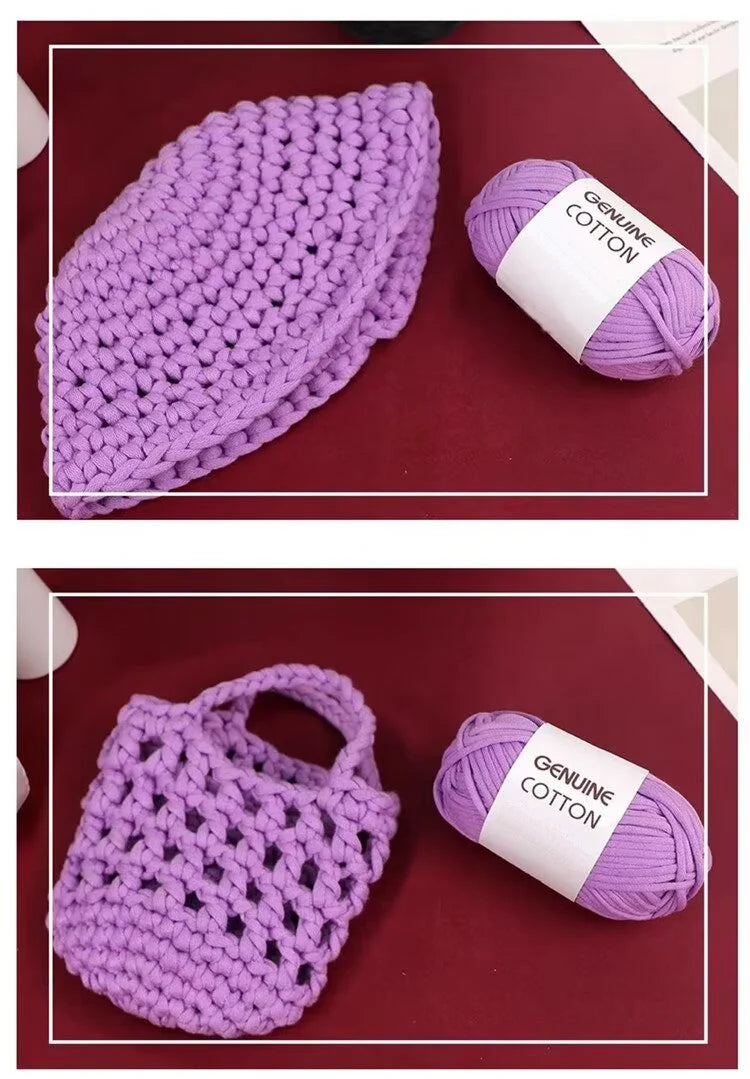 150g Genuine Cotton Hollow Cotton Core Milk Cotton Yarn Crochet Hook Shoe Scarf Bag Hat Handmade DIY Knitting Blanket Material Kit Yarn 1 Piece = 3 Pieces = 150 Grams