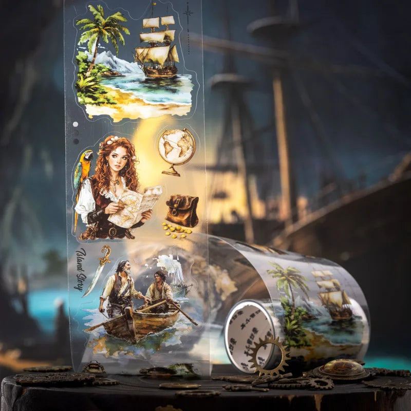 JIANQI 65mm*2m Aesthetic Stationery Stickers Washi Tapes Scrapbooking Supplies DIY stationery Journaling Masking tape