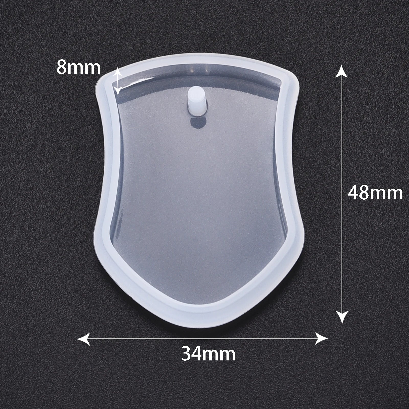 Resin Keychain Pendant Mold Square Irregular Shape Rectangular Hanging Silicone Mould Jewelry DIY Hand Crafts Gifts Decoration