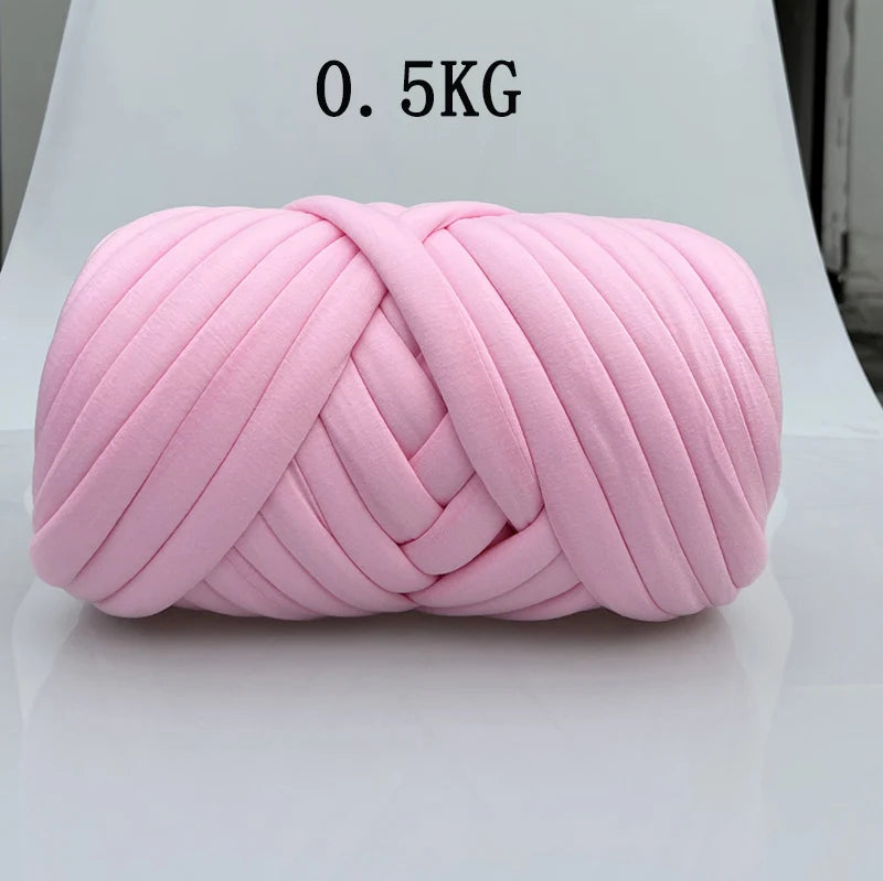 1KG Thick Super Bulky Chunky Yarn for Hand Knitting Crochet Soft Big Cotton DIY Arm Knitting Roving Spinning Yarn for Blanket