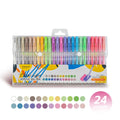 24/48-Color Acrylic Paint Pen Set, Professional All-Purpose Art Tools, Vibrant Pigment Artist Brushes, Creative Art Material Kit