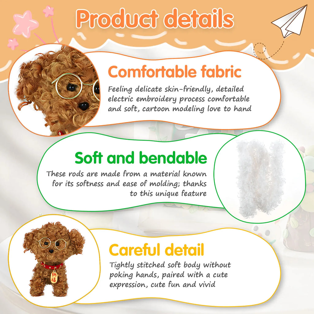 Twist Stick Craft Pipe Cleaners Set Colorful Chenille Stems Pipe Cleaners DIY Kindergarten Educational Handmade Material