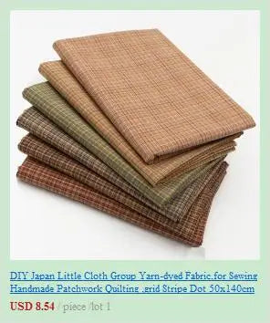 Random Little Cloth DIY Japan Group Yarn-dyed Fabric,for Sewing Handmade Patchwork Quilting , Stripe 50*70cm