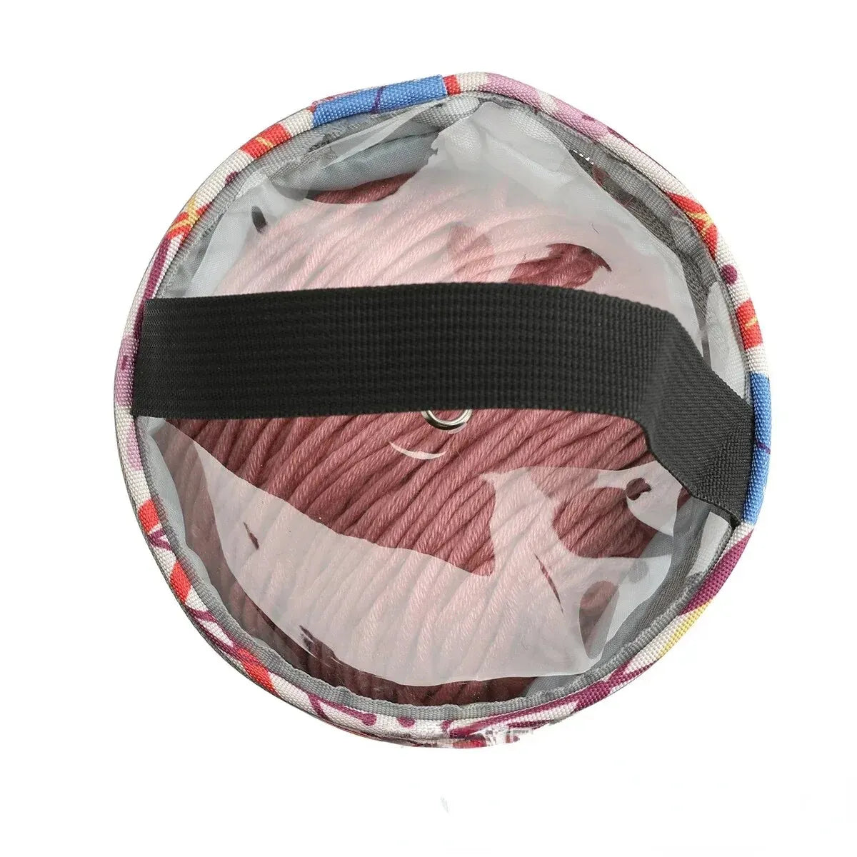 Portable Round Yarn Storage Bags Knitting Wool Organizer Crochet Sewing Needles Handbag Weave Tools Accessories Barrels