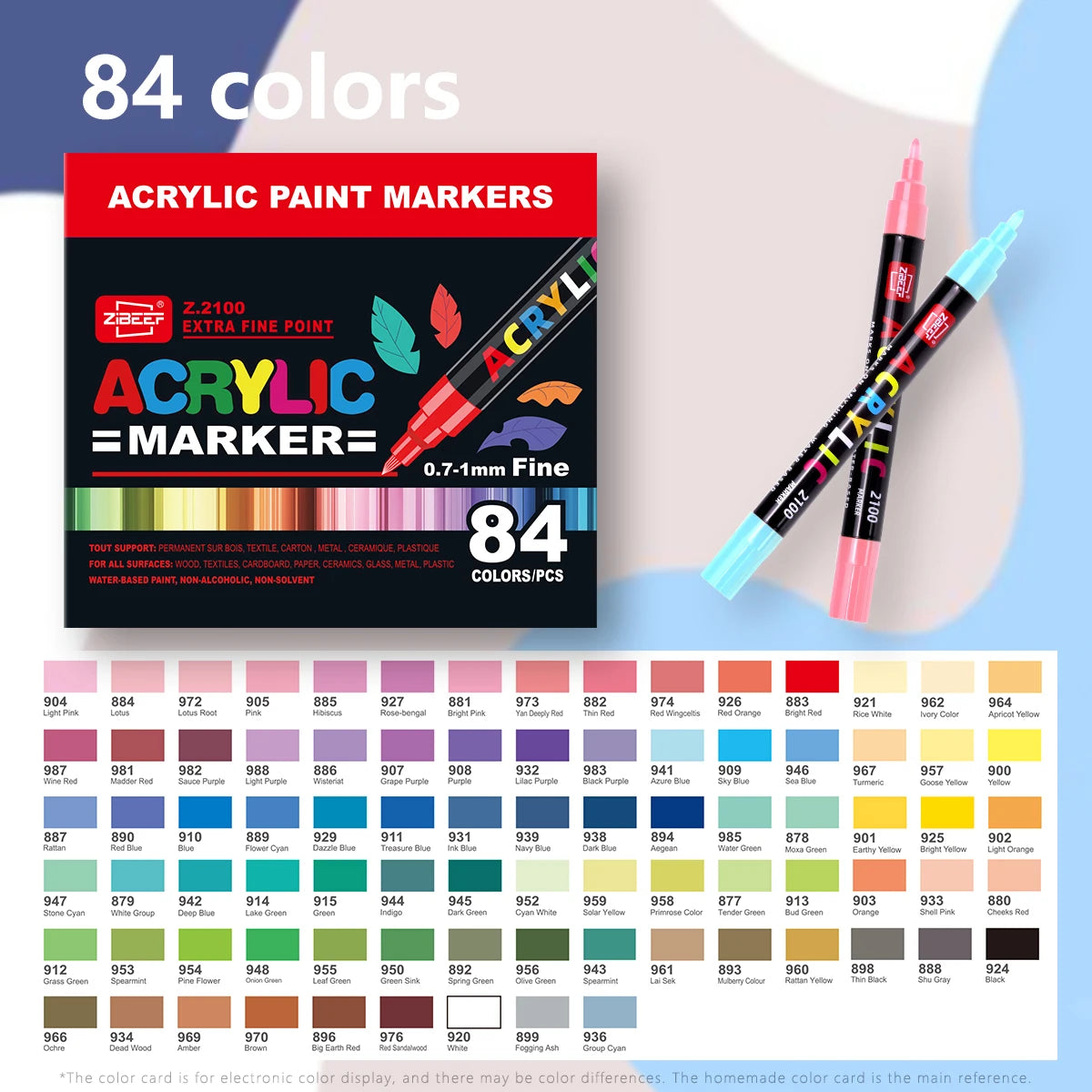 36-240 Acrylic Paint Markers, Waterproof & High Saturation for Wood,Metal,Plastic,Fabric,Glass,Ceramic Painting DIY Art Supplies