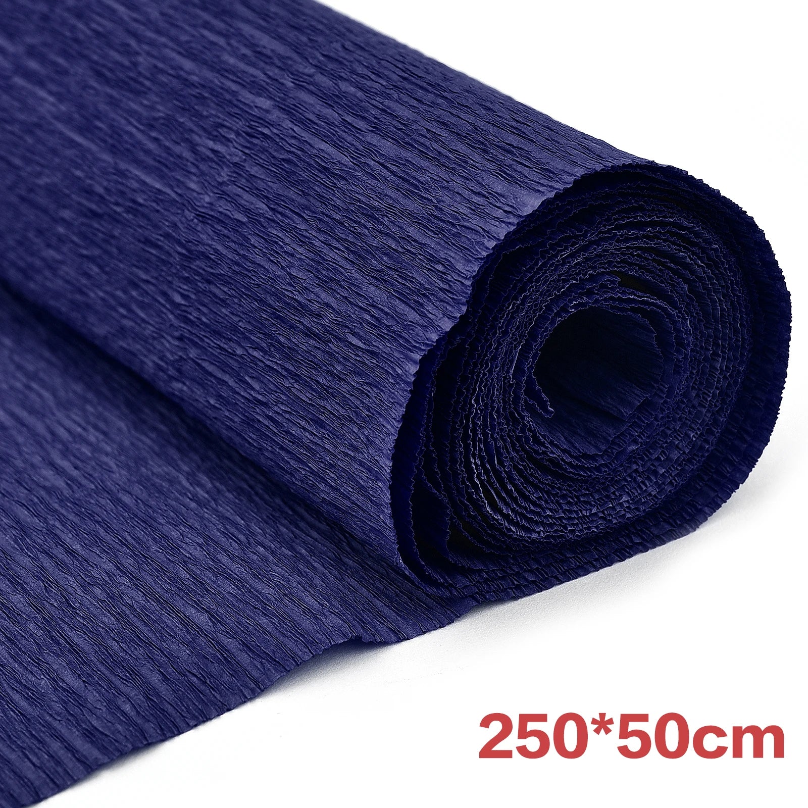 250x50cm Crepe Paper Colored Roll Origami Crinkled Crepe Paper Craft DIY Flowers Decoration Gift Wrapping Thickened Paper Craft