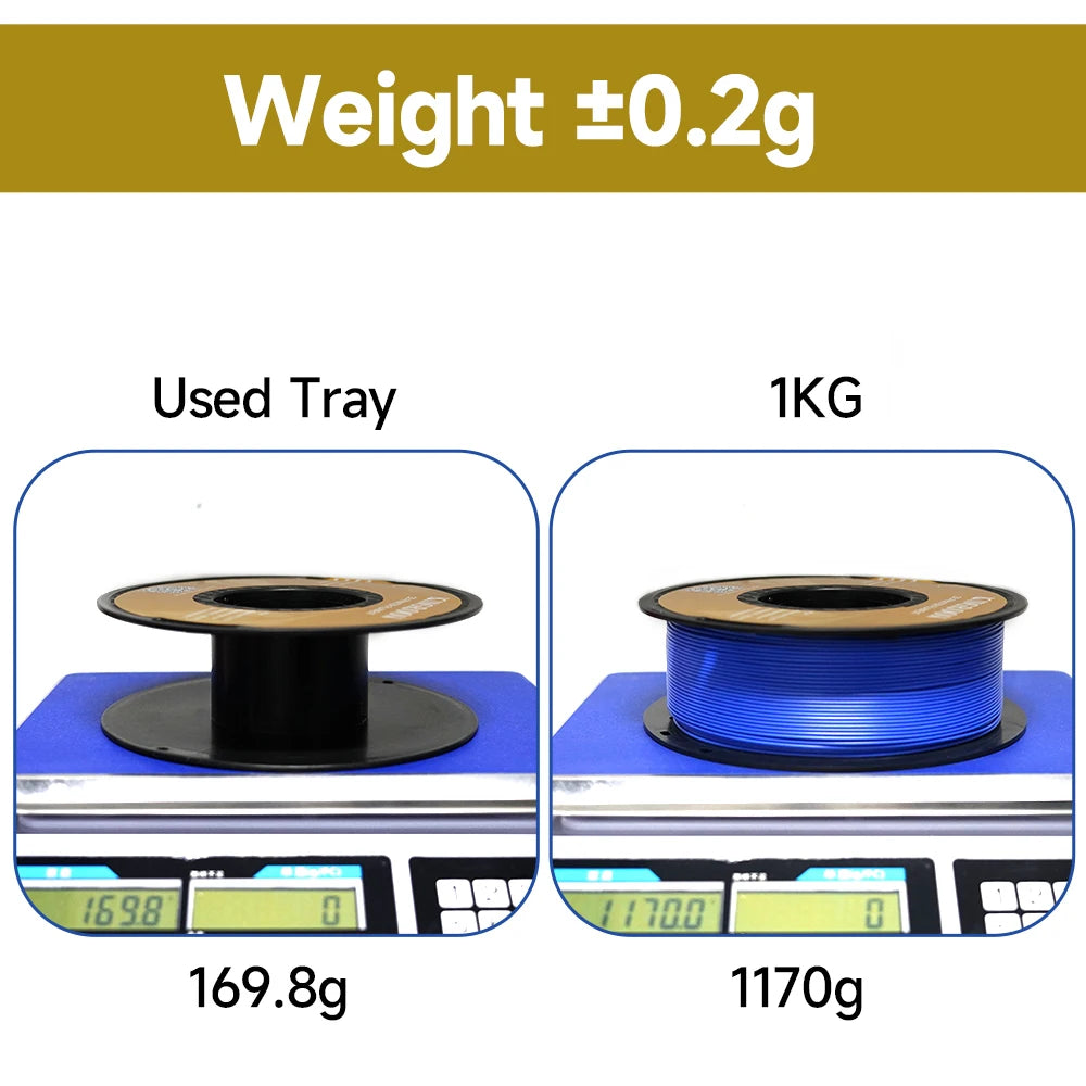 KINGROON PETG 3D Printer Filament 1.75mm 5KG 10KG Mix Color 3D Printing Material 1kg/roll  petg Plastic For FDM 3dprinter