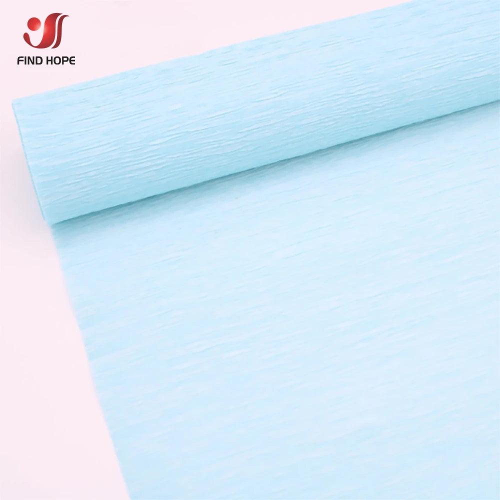 15 Colors 250x25cm Colored Crepe Paper Roll Origami Crinkled Crepe Paper DIY Flowers Decoration Gift Wrapping Paper Fold Crafts