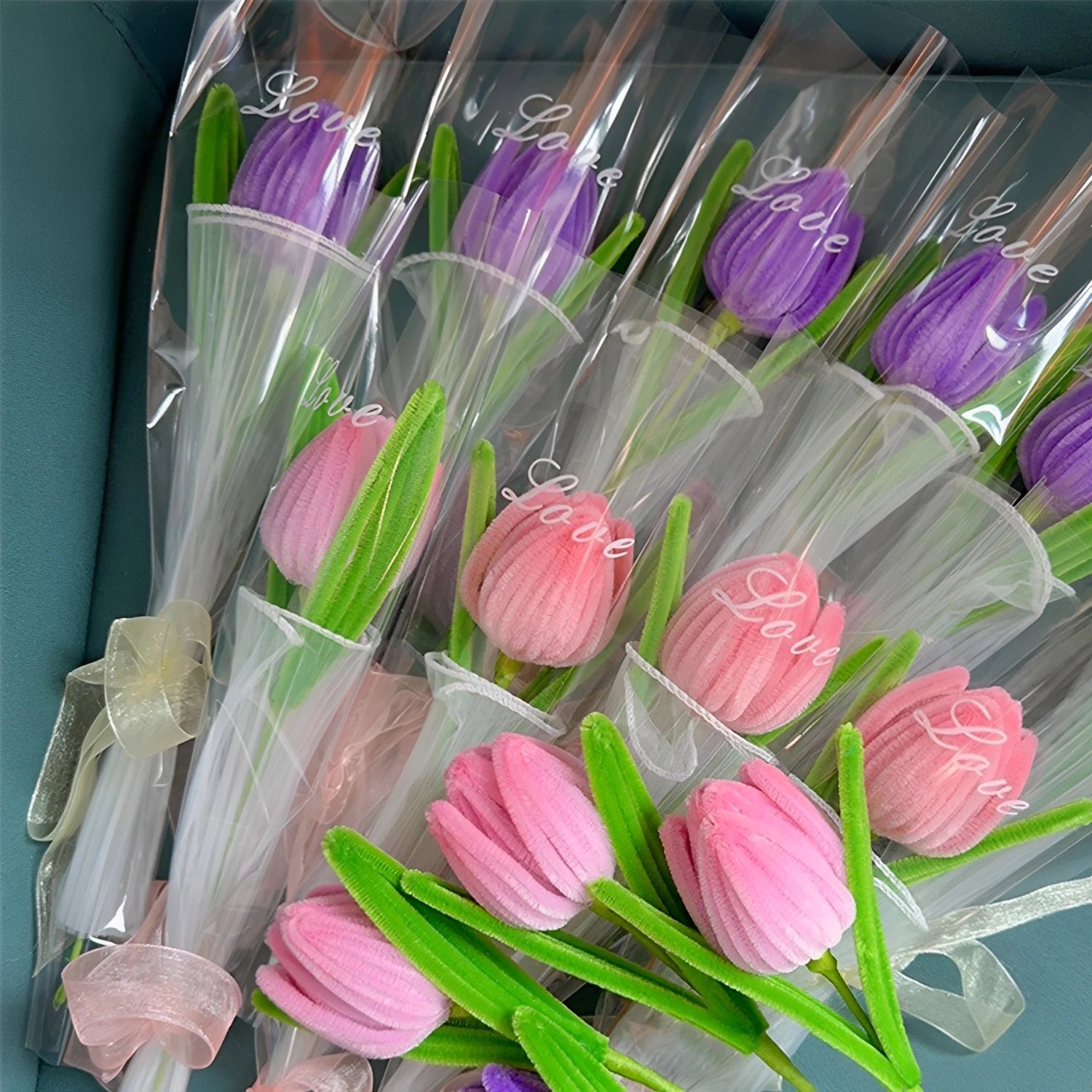 Chenille Stems Flower Craft Kit , 100pcs Pipe Cleaners for Craft, DIY Art Creative Crafts for Weddings Birthday Party Gifts