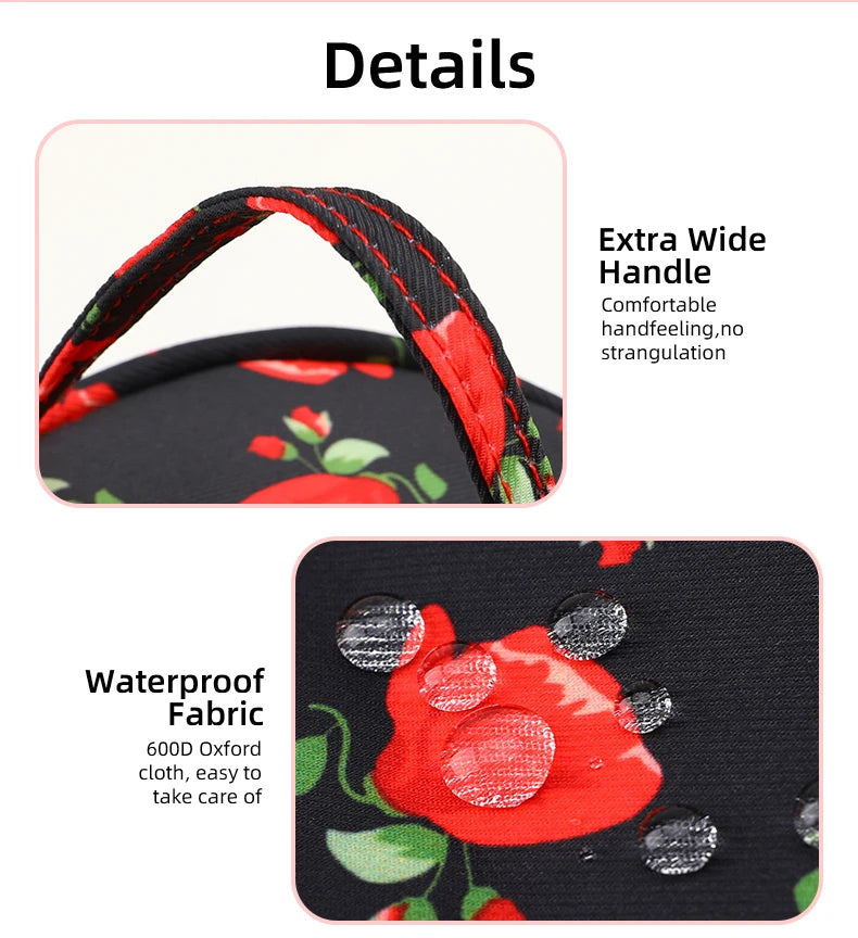 Round Yarn Handheld Storage Bag Portable Knitting Bag with Thread Hole DIY Yarn Sewing Tools Organize Crochet Hook Storage Bag