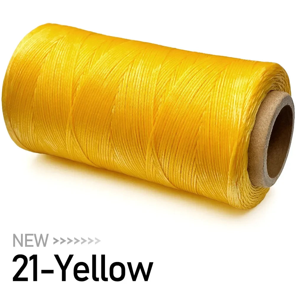 Flat Waxed Thread for Leather Sewing Wax String Polyester Cord Craft Stitching Bag Bookbinding Sail Bracelet Braid Jewelry DIY