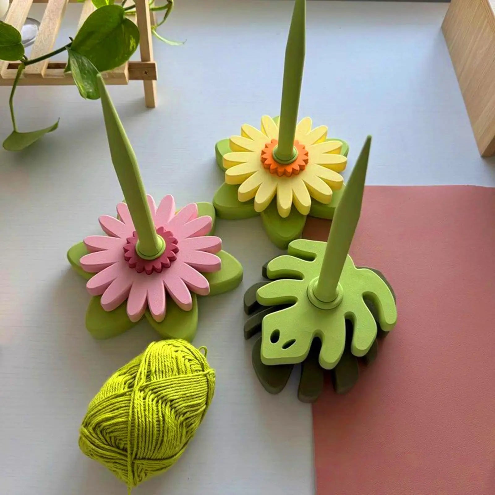 Yarn Holder Spin Yarn Holder for Crocheting 3D Printed Stand Accessories for Spool Knitting Sewing Crafts Arts Adults Beginners