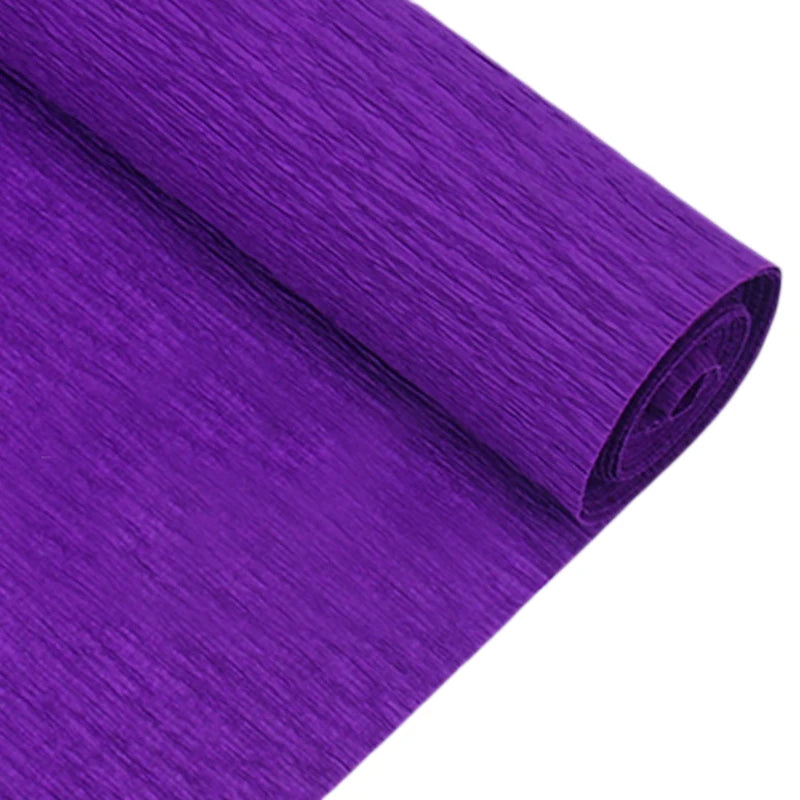 5x250cm Roll Crinkled Crepe Paper decorative Flower for easter children's day party kid child DIY handmade creative papers