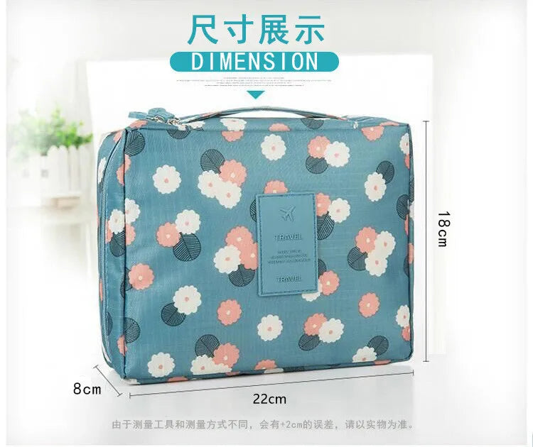 Portable Needlework Storage Bag Mesh Divider Pouch Yarn Knitting Tools Organizer Cases Storage DIY Apparel Travel Wash Bag