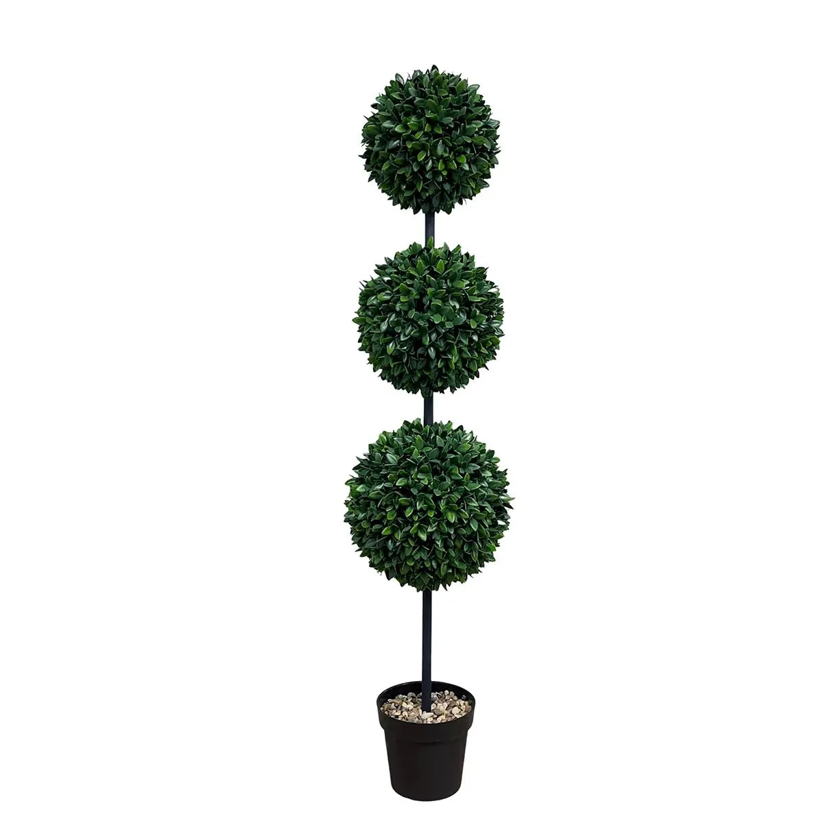 HXGYZP Artificial Plant Pepper Leaf Ball Large Potted Plant Three Balls With Flowerpot Home Decor Office Garden Outdoor Porch