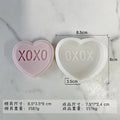 7 Styles 3D Letter Heart-shaped Silicone Candle Mold DIY Love Soap Aromatherapy Gypsum Resin Mould Valentine's Day Gift Arts