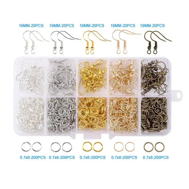 Jewelry Making Supplies Kit with Jewelry Tools, Jewelry Copper Wires Thread and Jewelry Findings for Jewelry Making