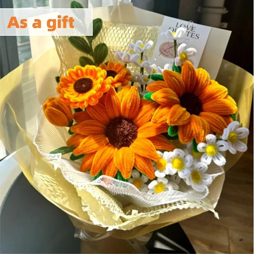 100pcs Chenille Stems Toys DIY Strips Twist Bar Anvil Wire Craft Pipe Creative Hobby Children Plush Stick Chenille Sticks