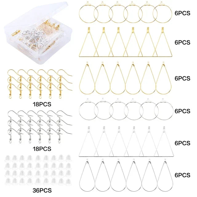 Jewelry Making Supplies Kit with Jewelry Tools, Jewelry Copper Wires Thread and Jewelry Findings for Jewelry Making